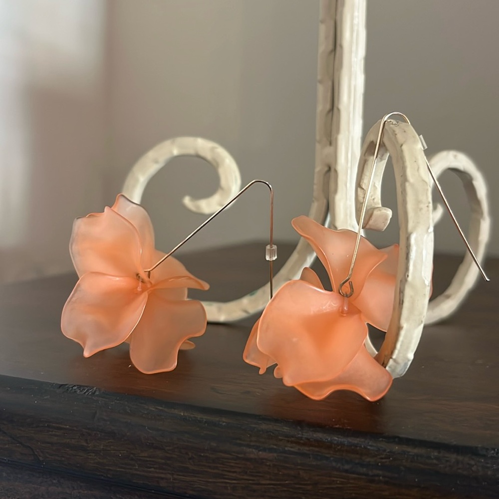 Peach Colored Earrings